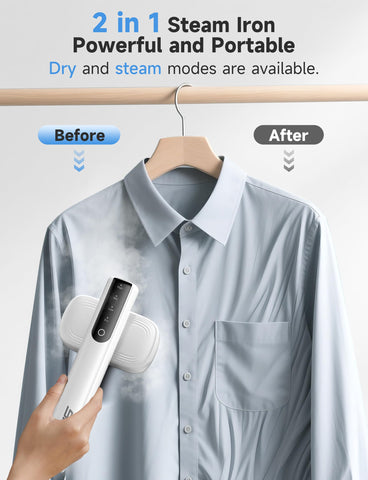 Sundu steamer compact handheld design for on-the-go use.