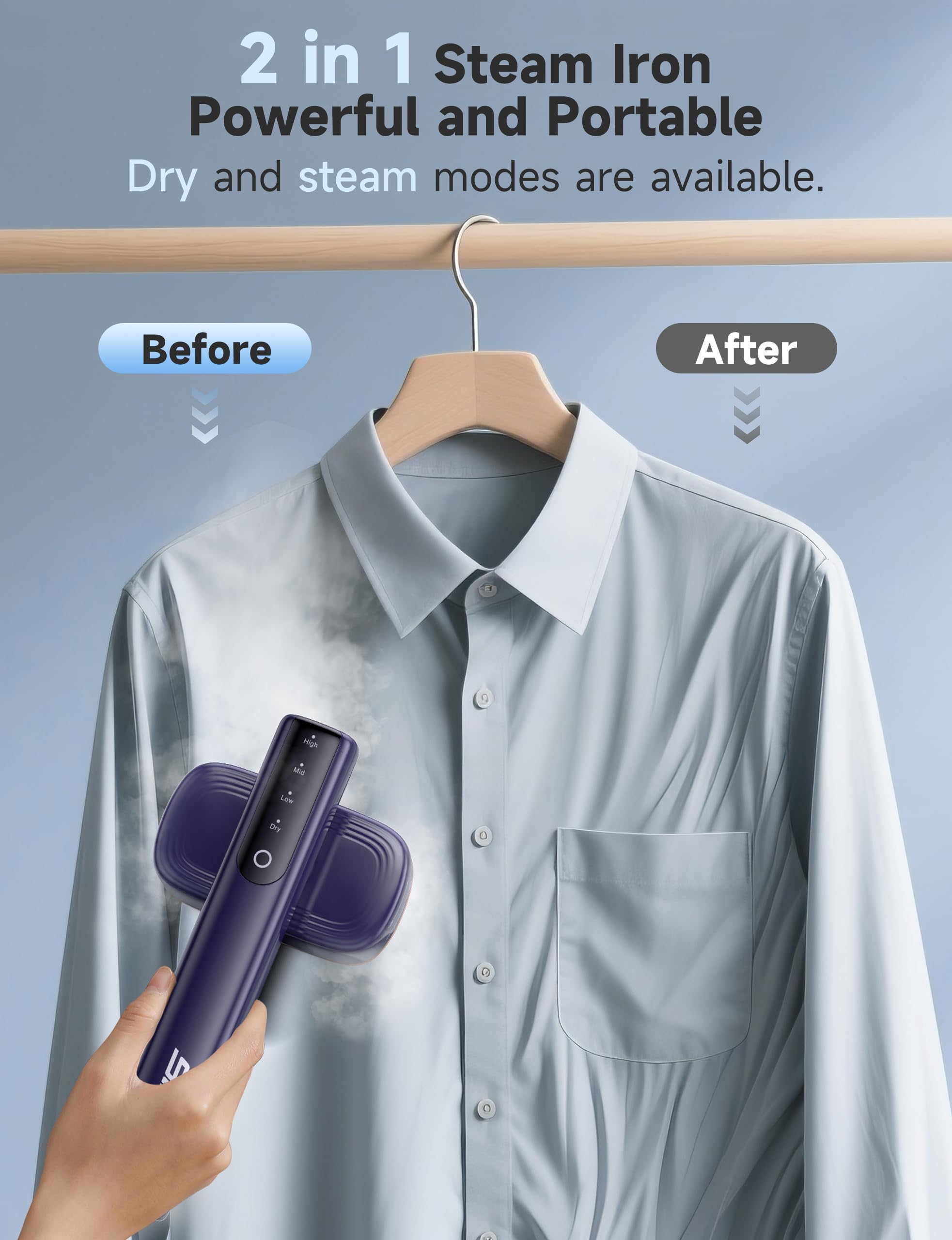 Sundu steamer 15s heat-up demonstrates rapid ready-to-use setup