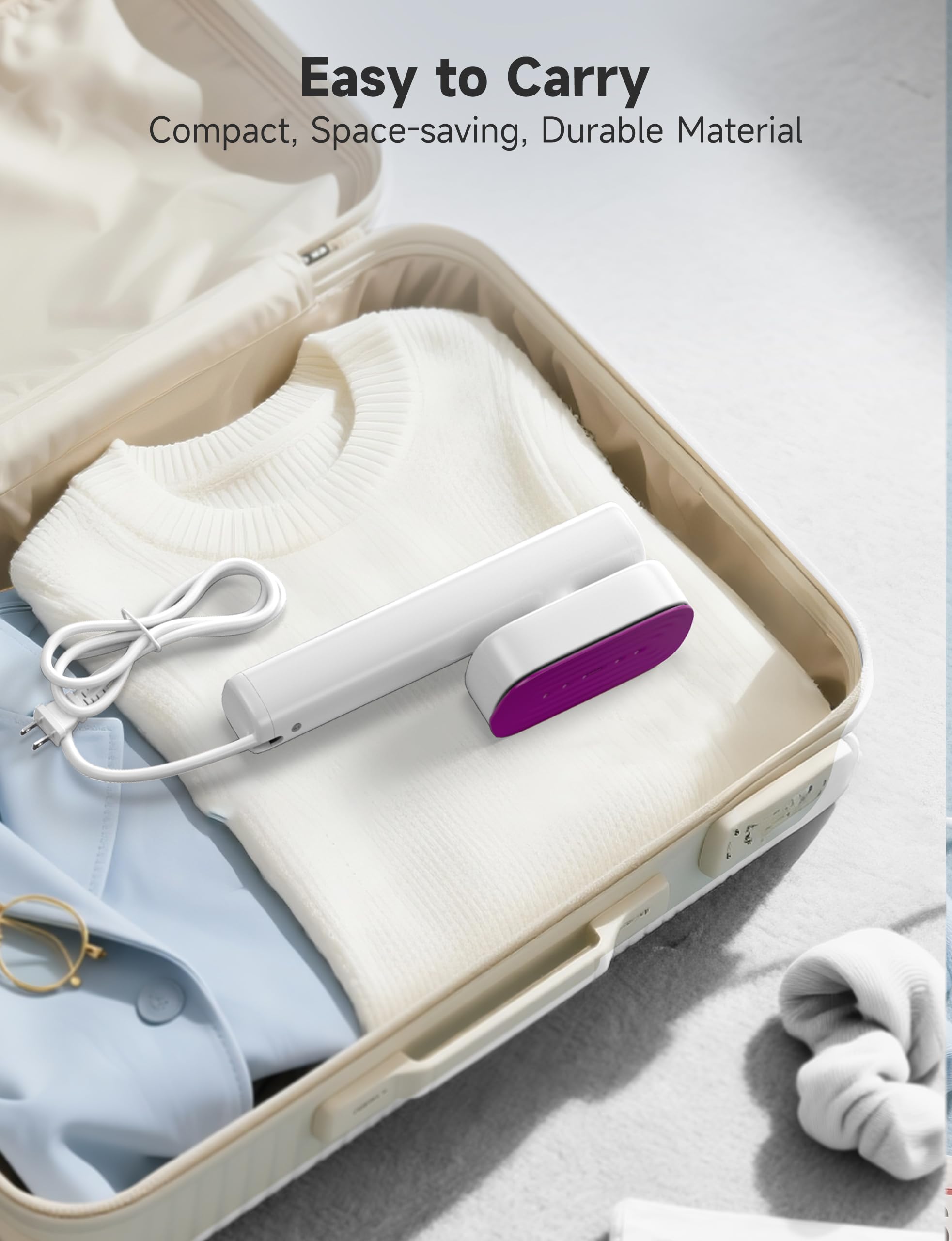 Sundu steamer seven point two foot cord offers ample reach.