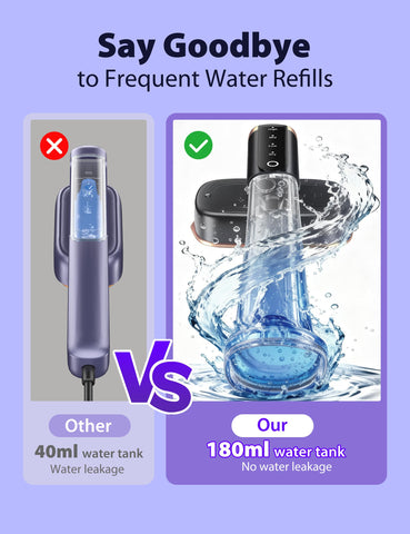 Sundu travel steamer 24 g/min steam delivers efficient wrinkle removal.