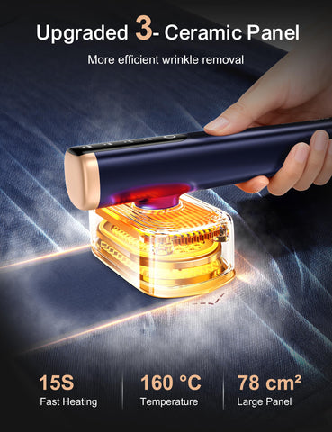 Sundu Travel Steamer ceramic plate with AI control for precise wrinkle removal
