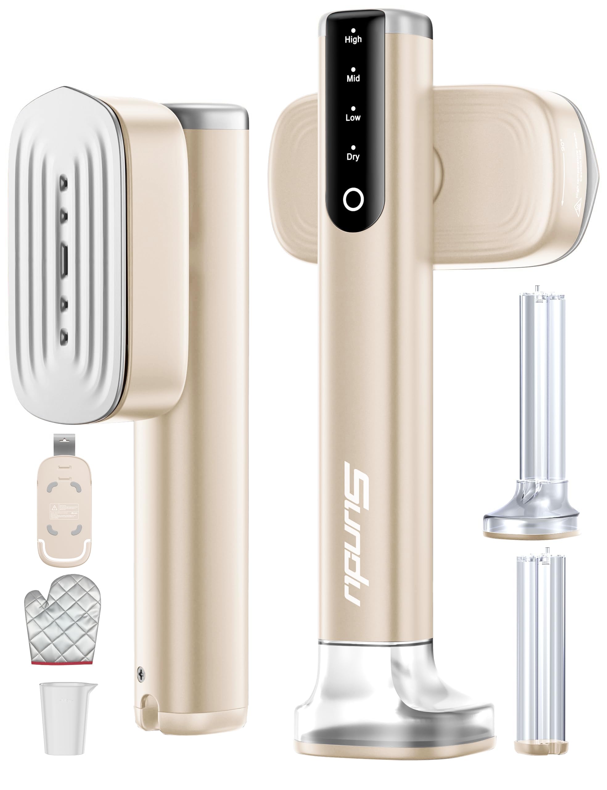 Sundu travel steamer compact design enables easy packing and quick wrinkle removal.