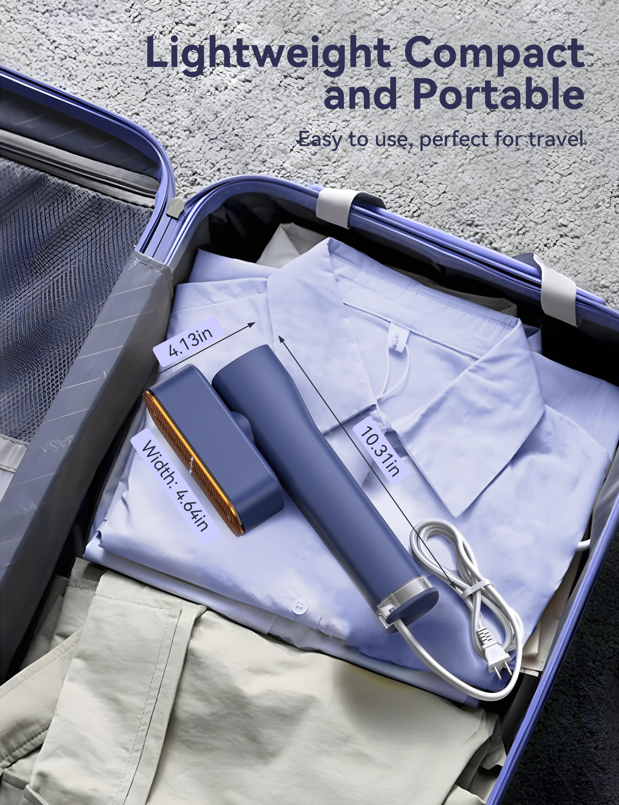 Sundu Travel Steamer compact travel design fits into luggage