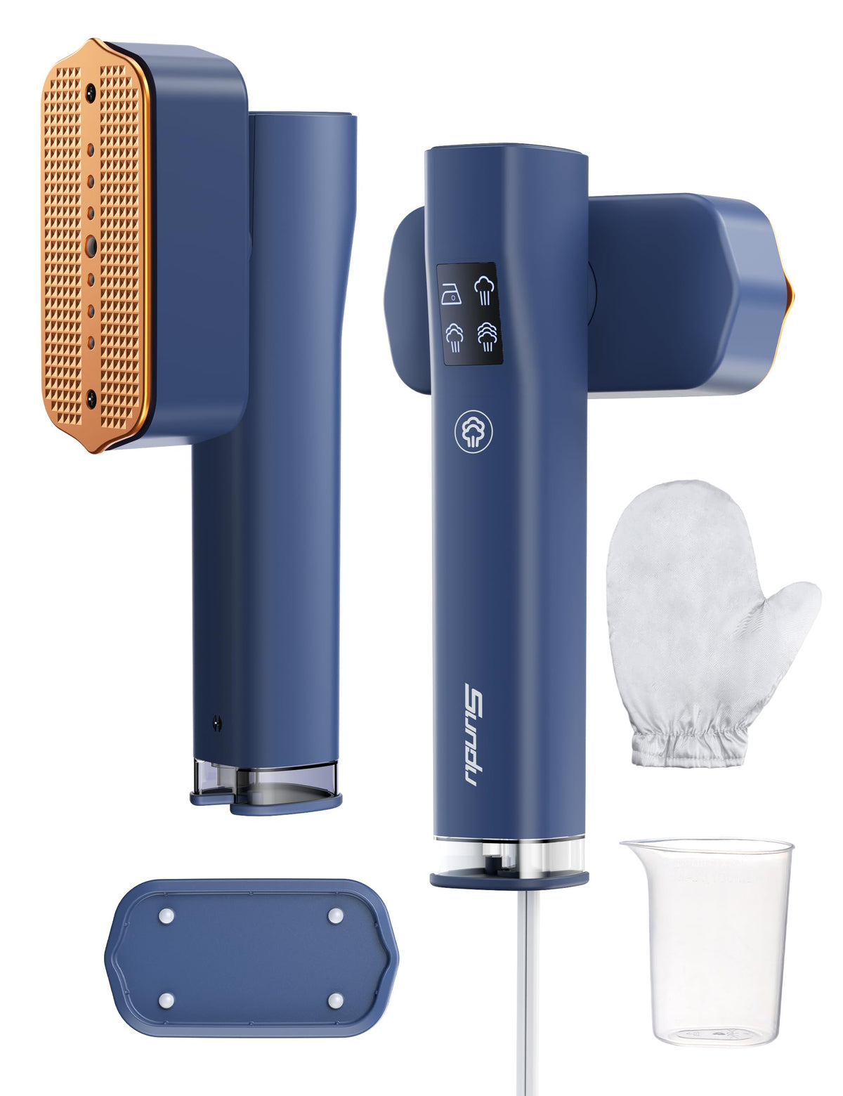 Sundu Travel Steamer on desk highlighting the ceramic panel and smooth ironing capability