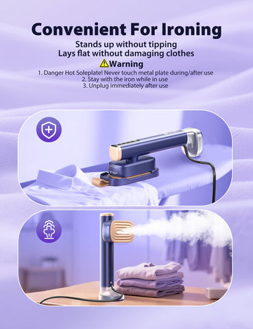 Sundu Travel Steamer supports dry and wet ironing on many fabrics.