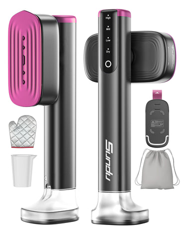 Sundu Travel Steamer heat-up in 15 seconds for quick touch-ups.
