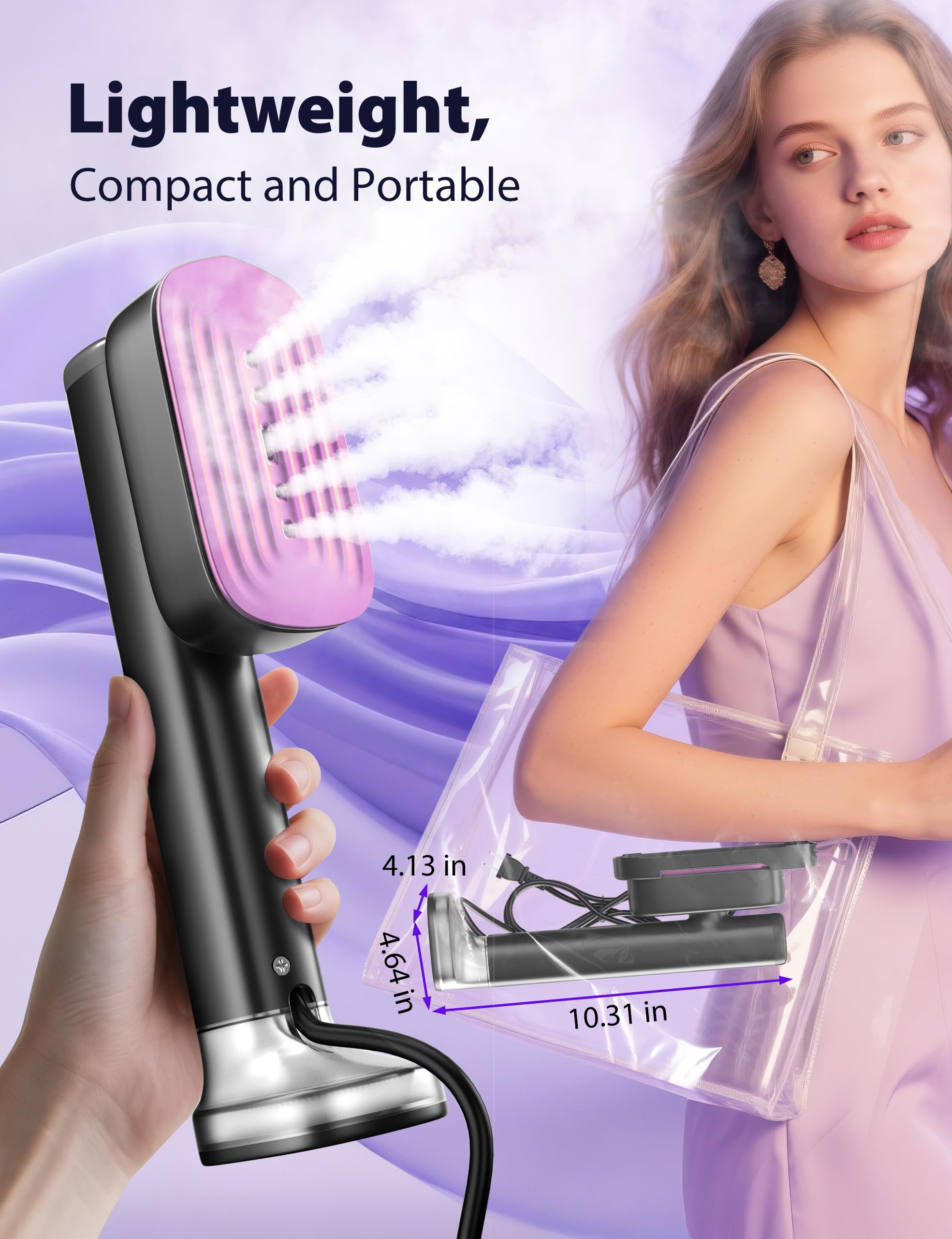 Sundu Travel Steamer LED display shows temperature and mode clearly.