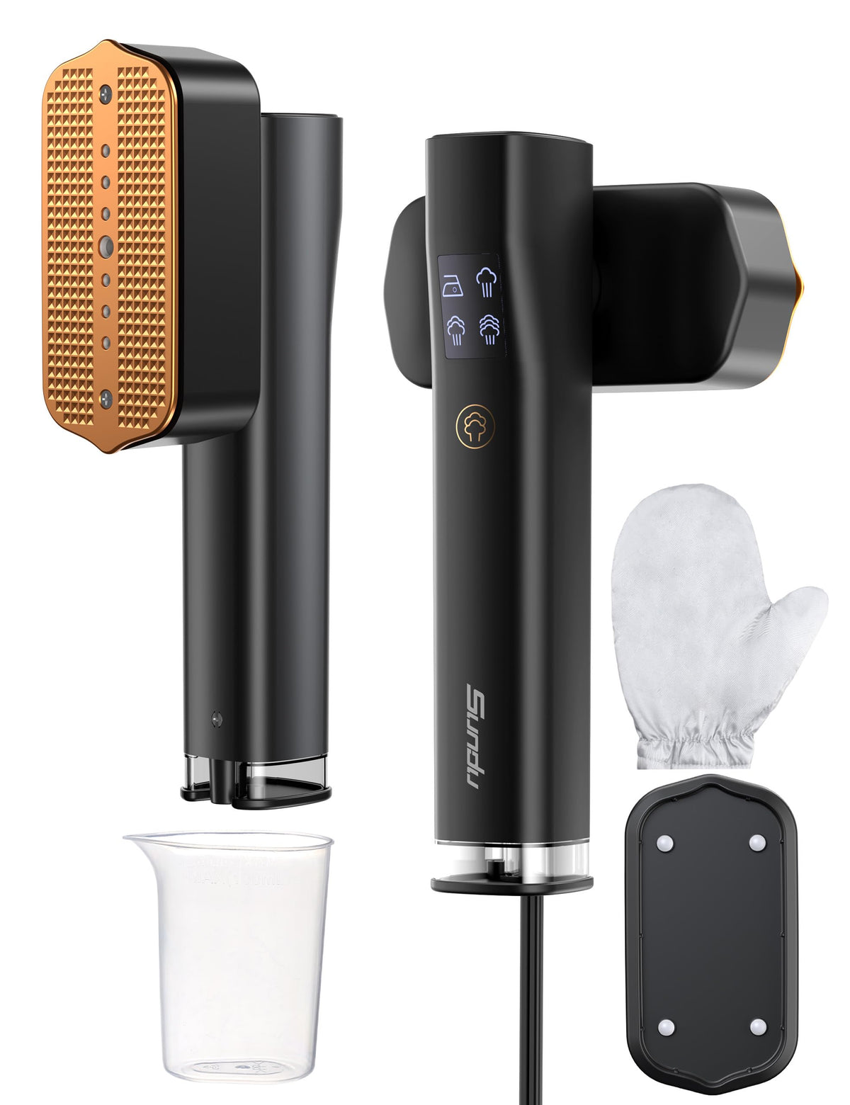 Sundu travel steamer on desk delivering quick wrinkle removal for work outfits