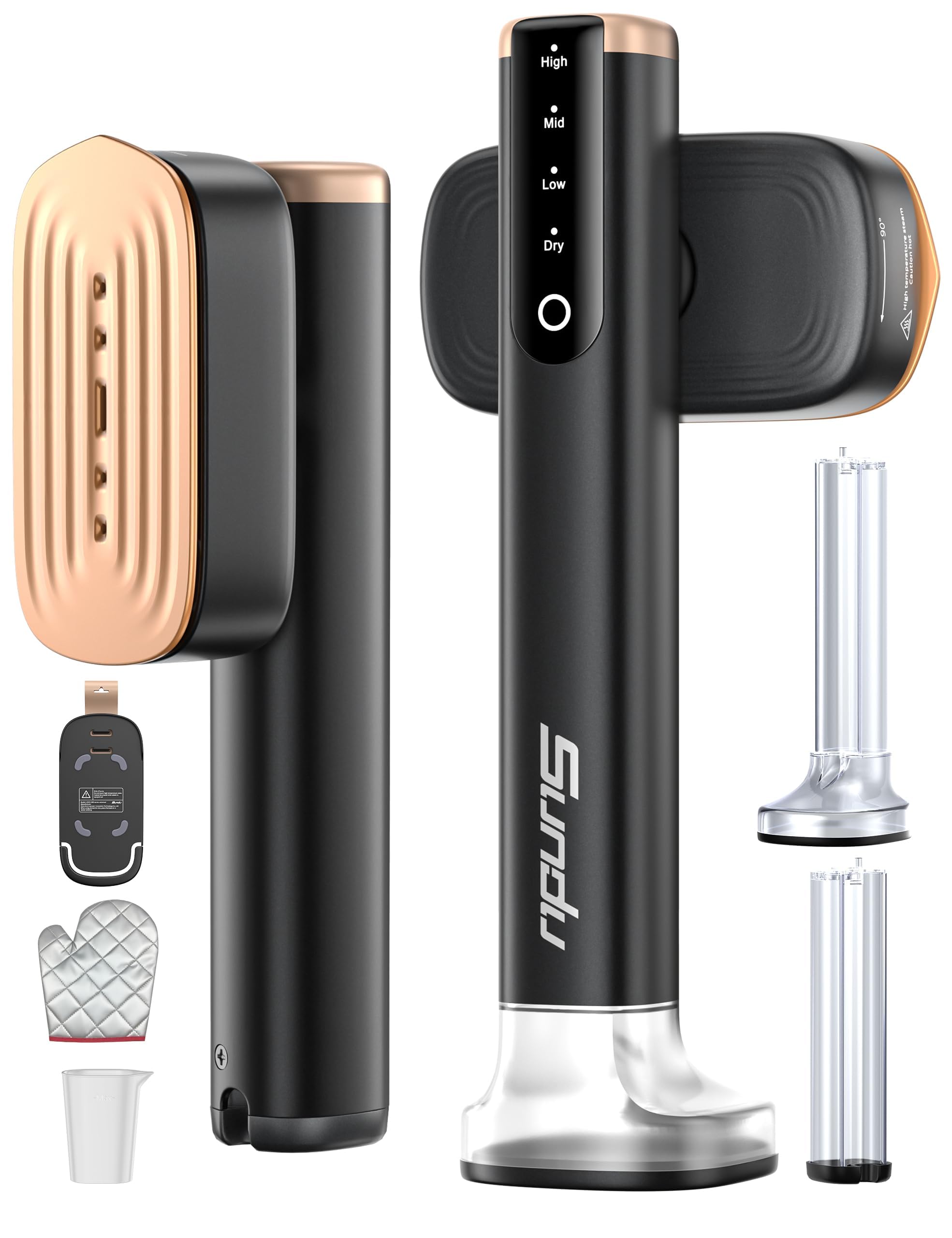 Sundu Travel Steamer delivers powerful steam output for quick wrinkle removal on the go.