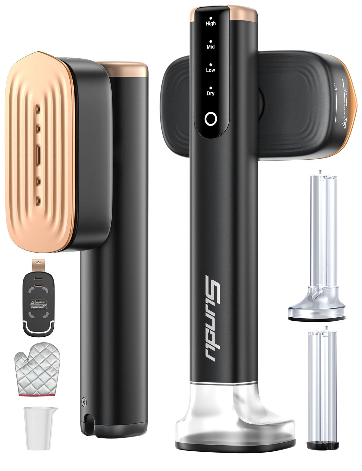 Sundu Travel Steamer delivers powerful steam output for quick wrinkle removal on the go.