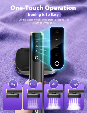 Sundu travel steamer 90-degree rotatable design for flexible use.