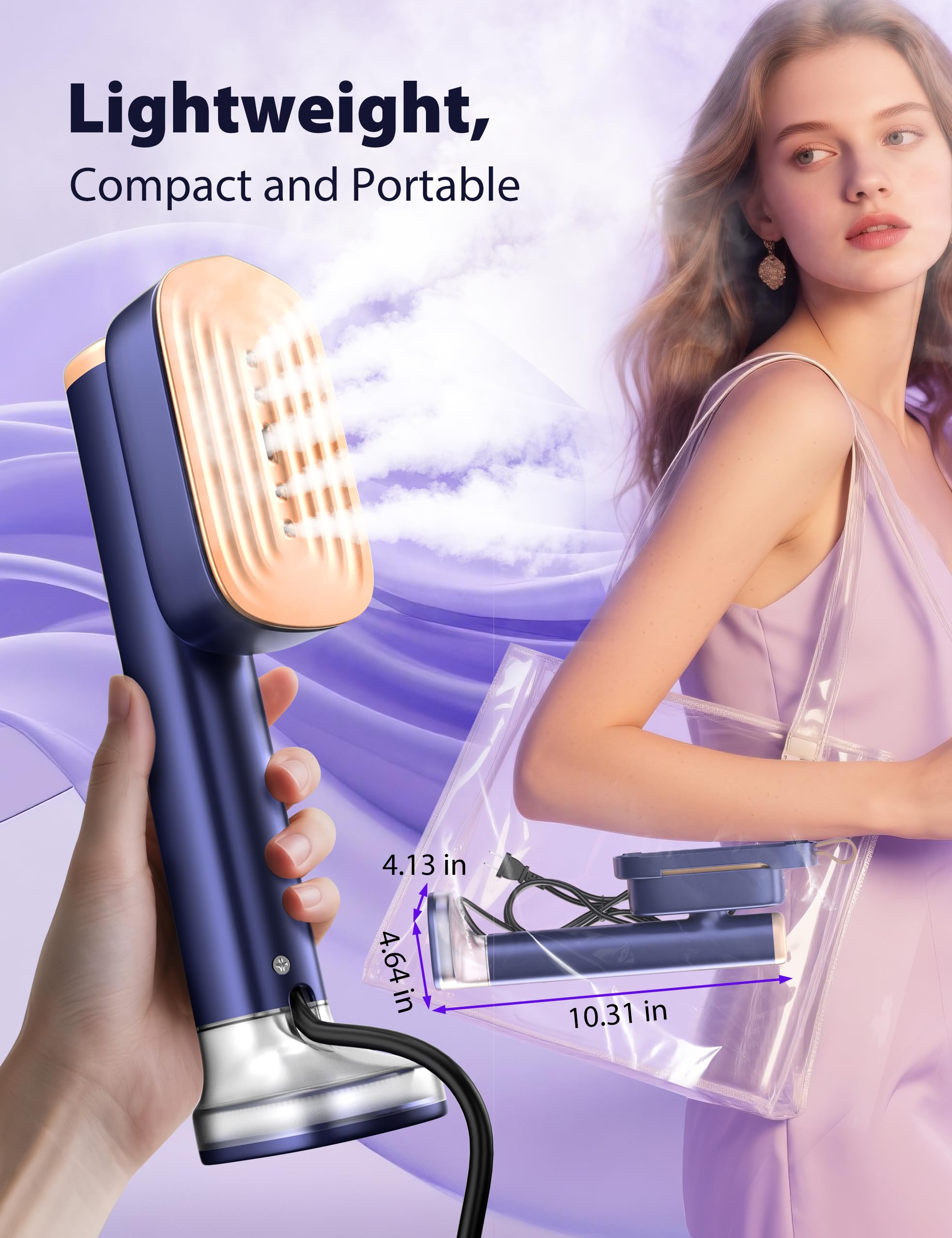 Sundu Travel Steamer with 90-degree rotation for versatile ironing.