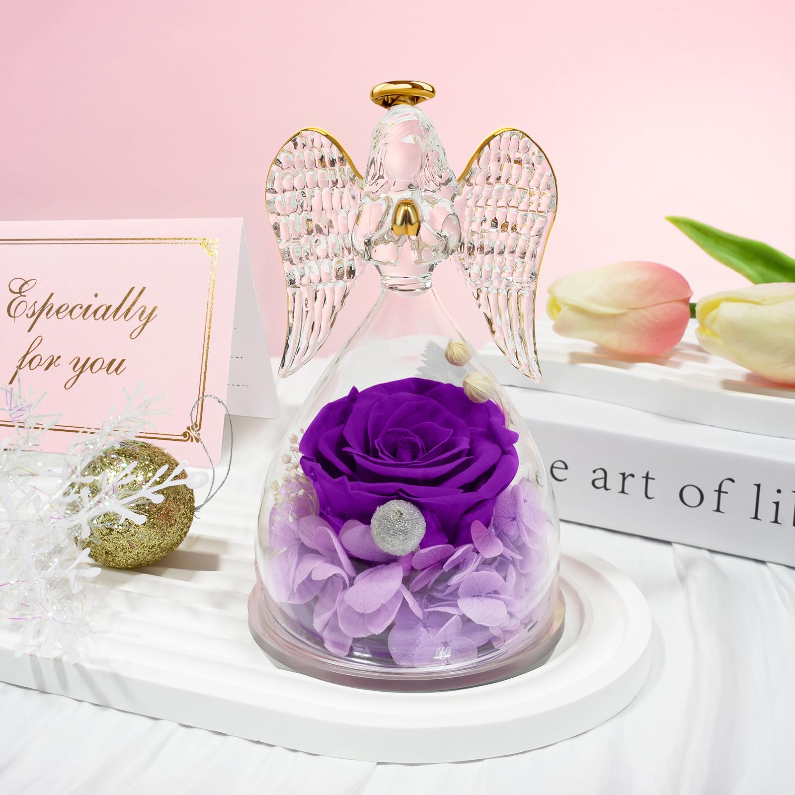 Sunia Angel Figurine packaging box ready to gift with card