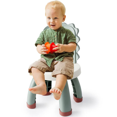 Sunkaioo Toddler Dino Chair back view shows friendly dinosaur silhouette