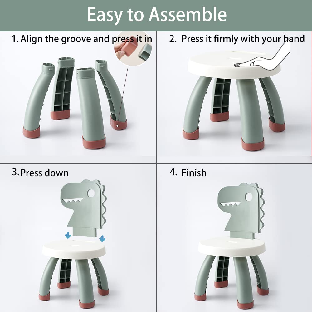 Sunkaioo Toddler Dino Chair child using chair at desk