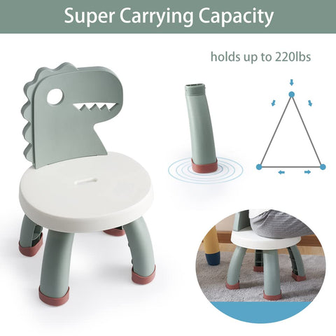 Sunkaioo Toddler Dino Chair legs with triangular stability design