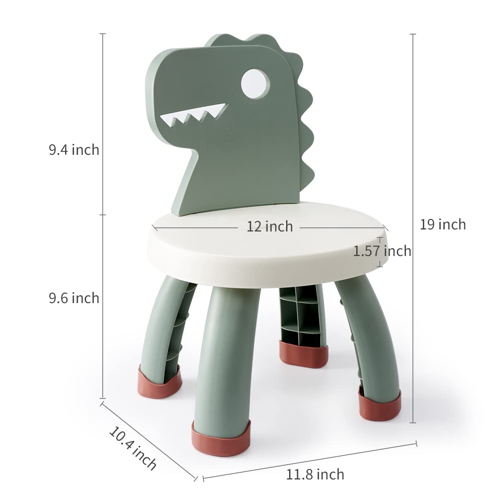 Sunkaioo Toddler Dino Chair side view highlights compact footprint