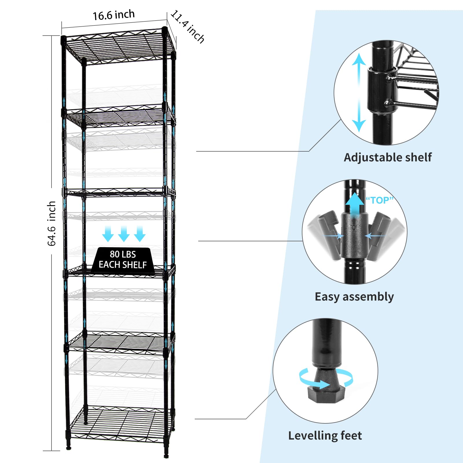 SUNLPH rack fits tight corners, maximizing small-space laundry or closet use.