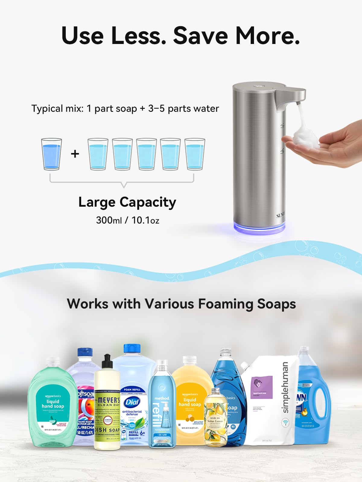 SUNLY 300 ml reservoir for weeks between refills