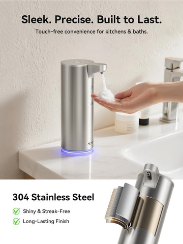 SUNLY sensor area enables quick, hands-free soap access