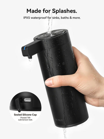 SUNLY IPX5 waterproof design shields against splashes at sinks and counters.