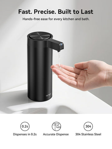 SUNLY precision pump assembly enables jam-free dispensing and consistent soap flow.