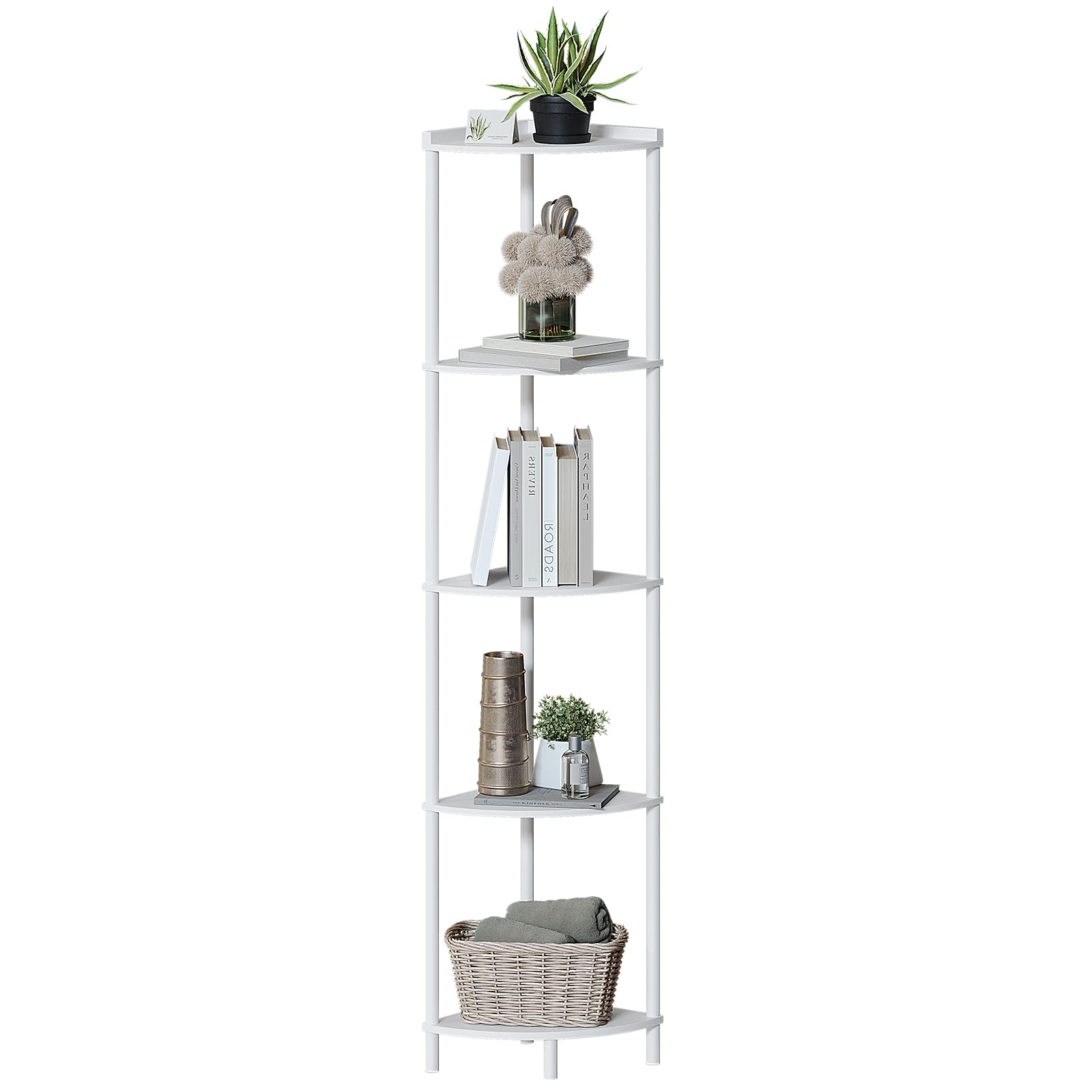 SUNMORY corner shelf includes anti-tip kit for safer placement