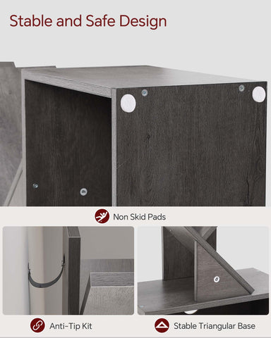 SUNMORY anti-tip accessories secure the unit to the wall.