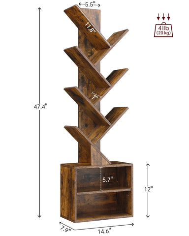 SUNMORY tree bookshelf assembly video QR code simplifies setup process