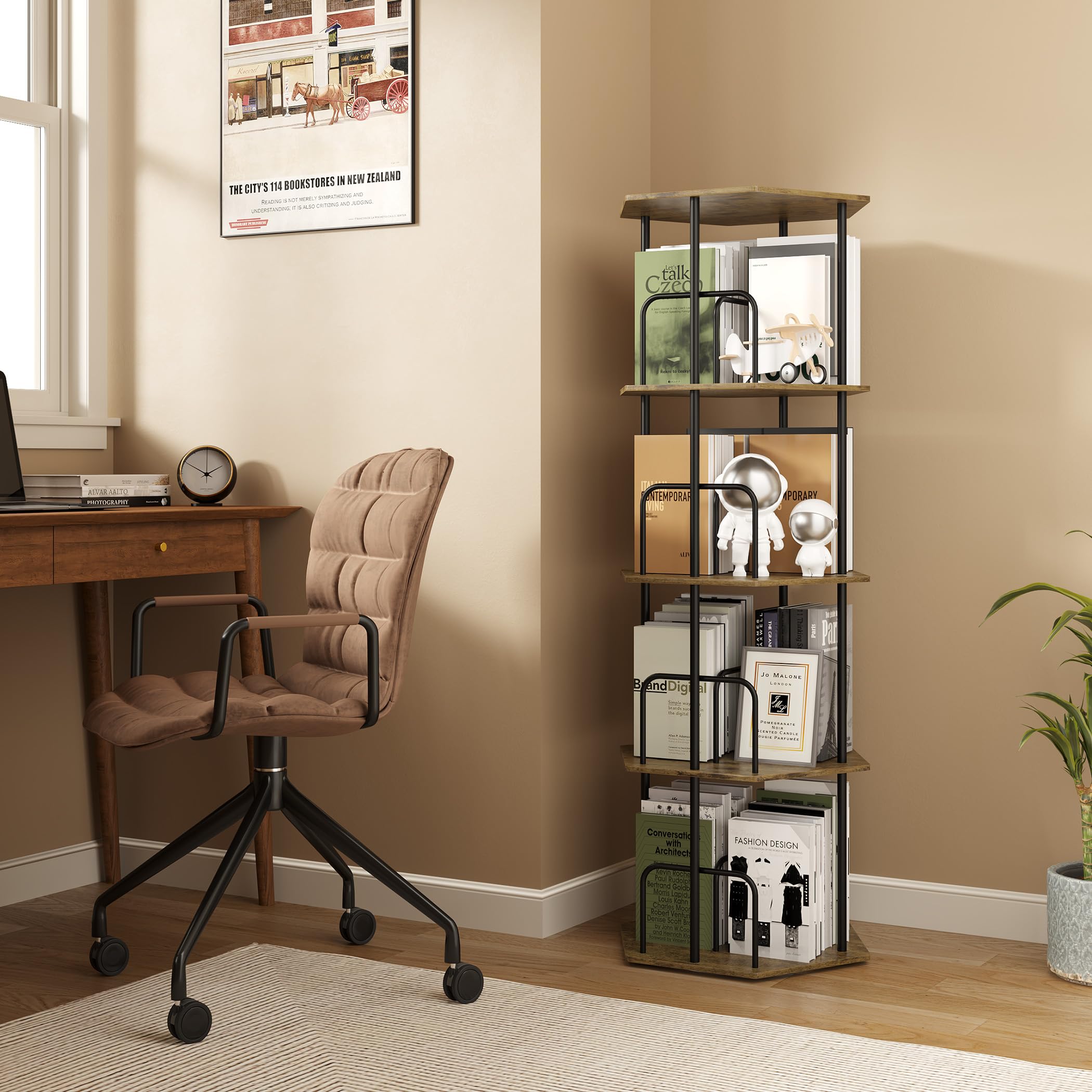 SUNMORY 80-100 book capacity—generous storage for oversized volumes.