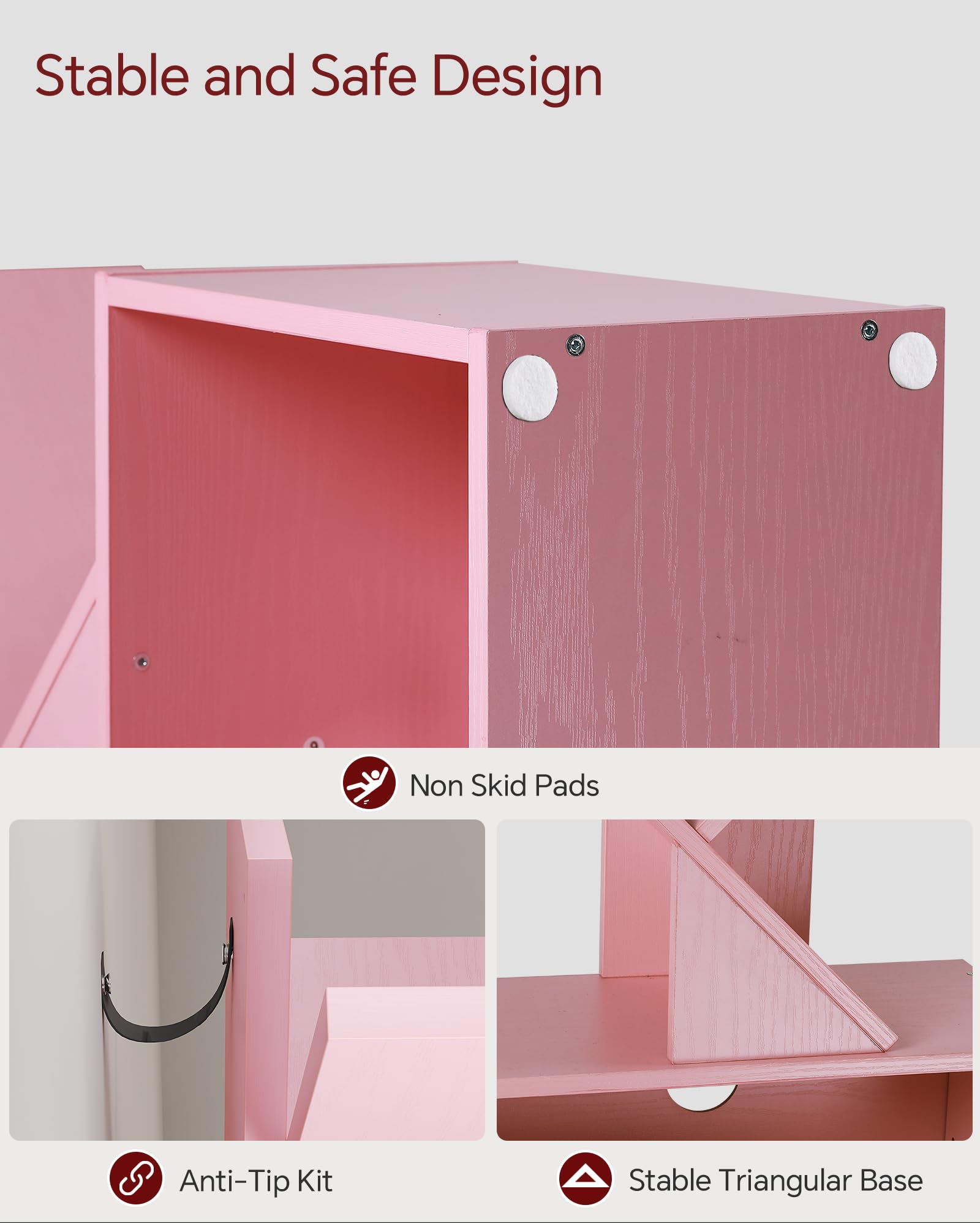 SUNMORY anti-tip kit boosts safety for homes with kids or pets.