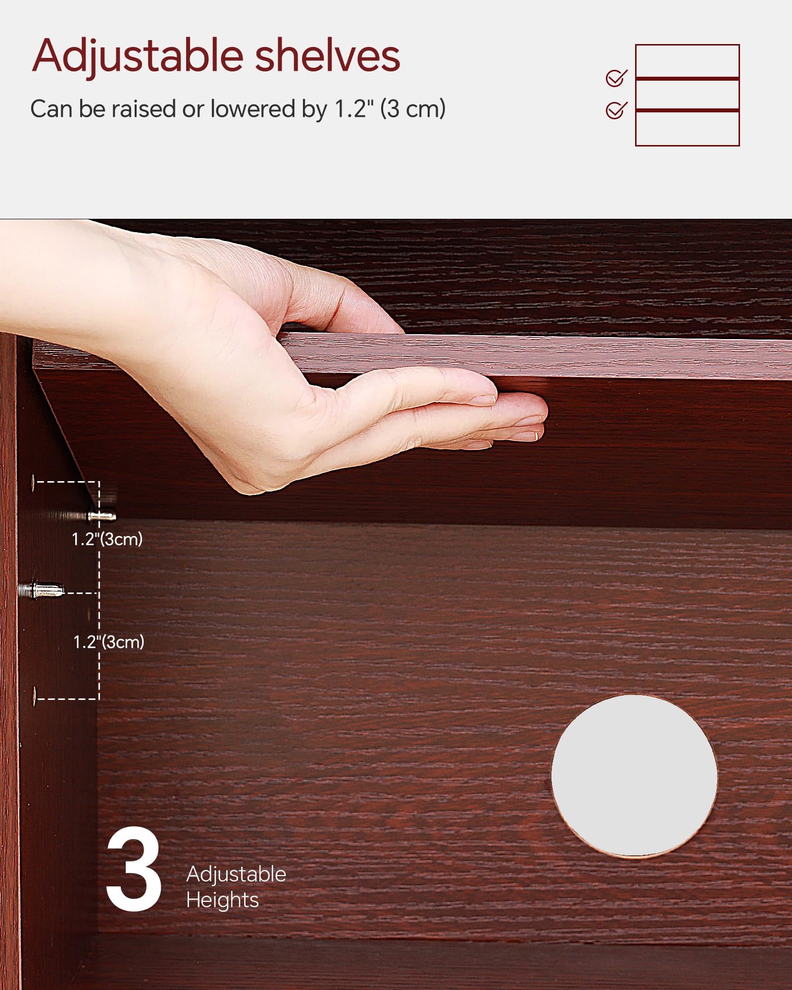 SUNMORY anti-tip wall mount kit for enhanced stability