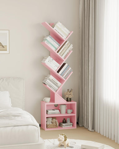 SUNMORY durable MDF construction supports daily book and decor storage.