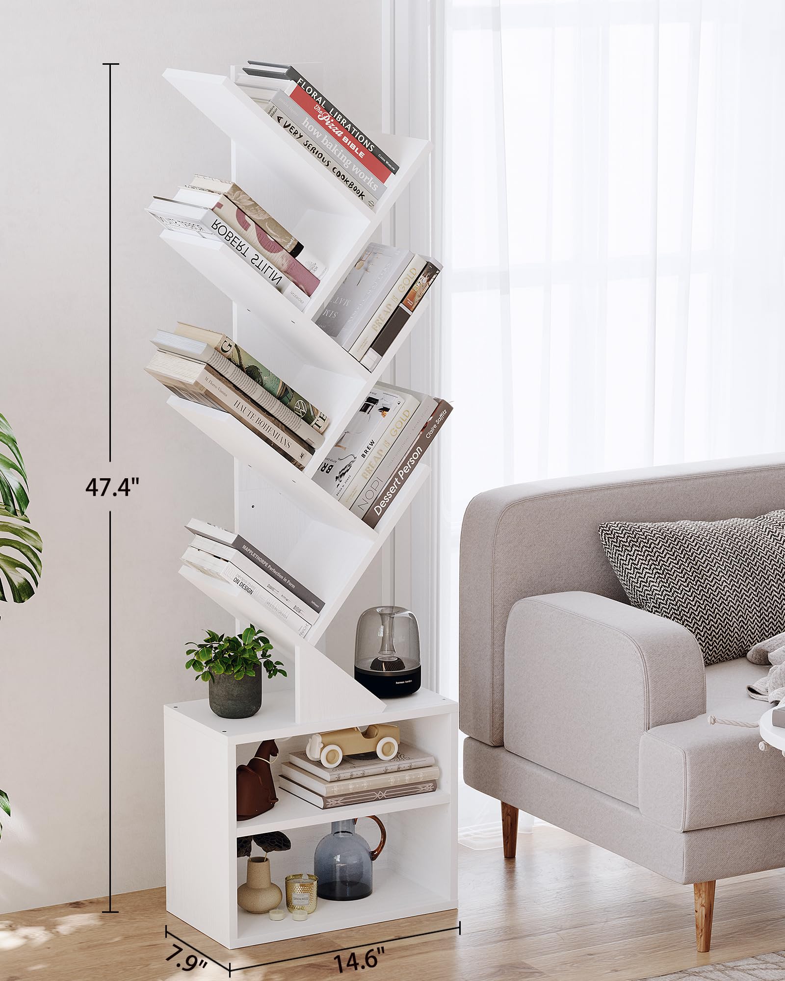SUNMORY modern white finish complements many interiors with clean, minimalist charm.