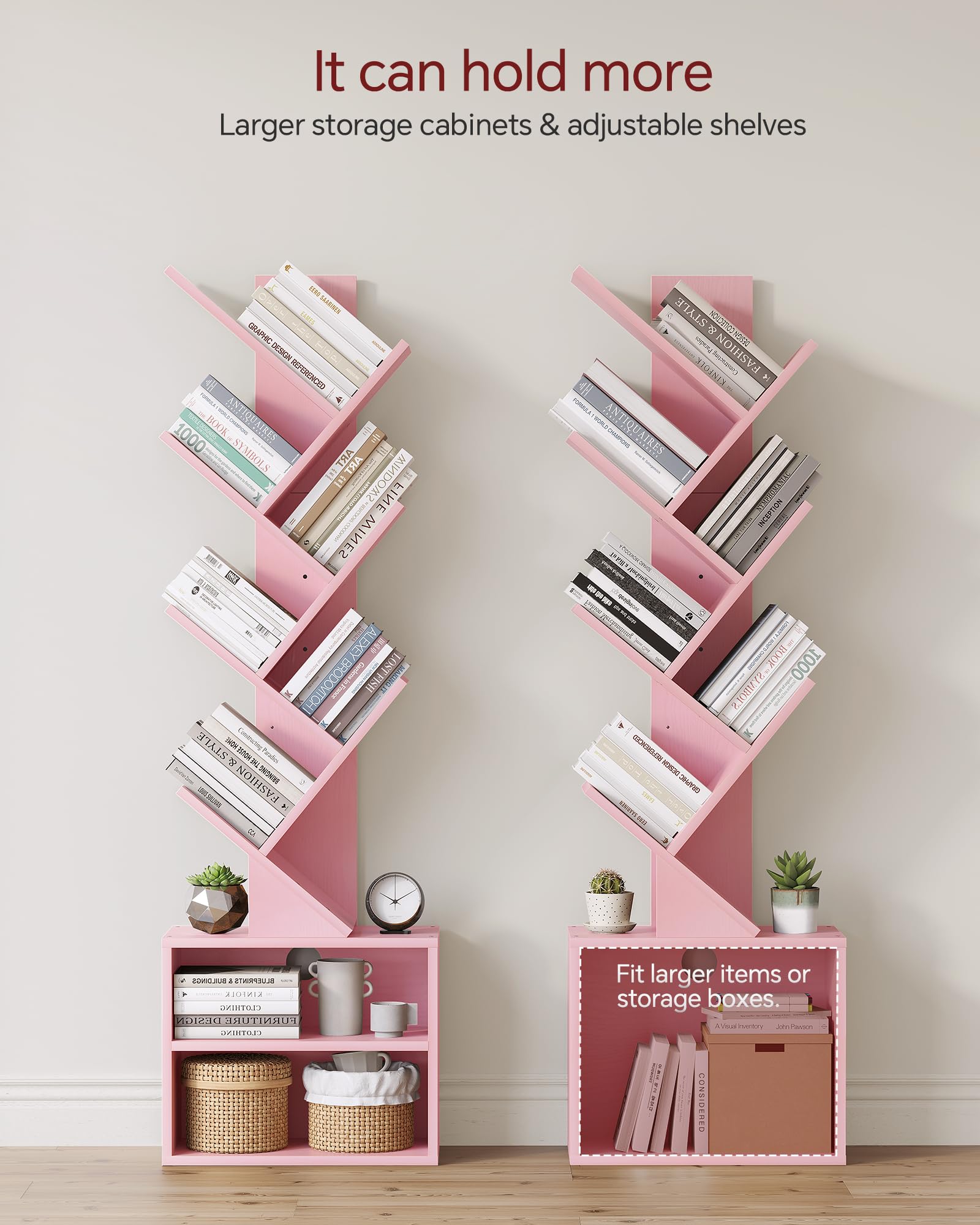 SUNMORY narrow floor-standing bookshelf fits corners and hallways for versatile display.