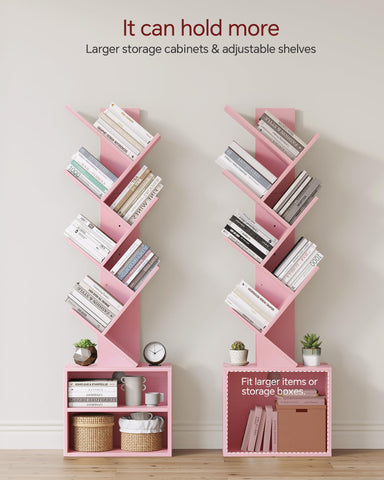 SUNMORY narrow floor-standing bookshelf fits corners and hallways for versatile display.