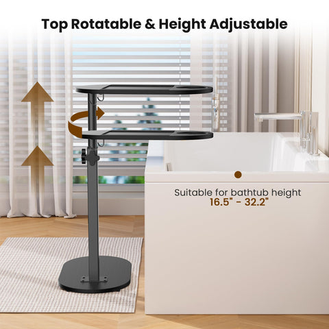 Sunnacate bamboo bathtray's sturdy brackets offer reliable support during baths.