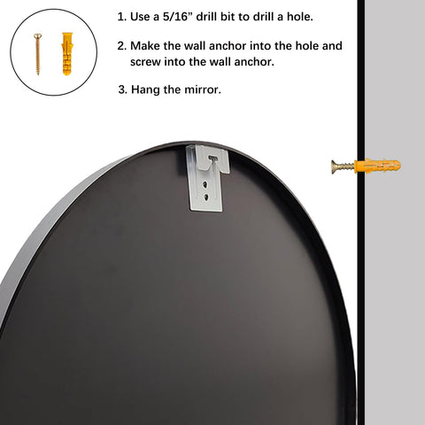 Sunniry round mirror enhances small spaces with bright, natural reflections.