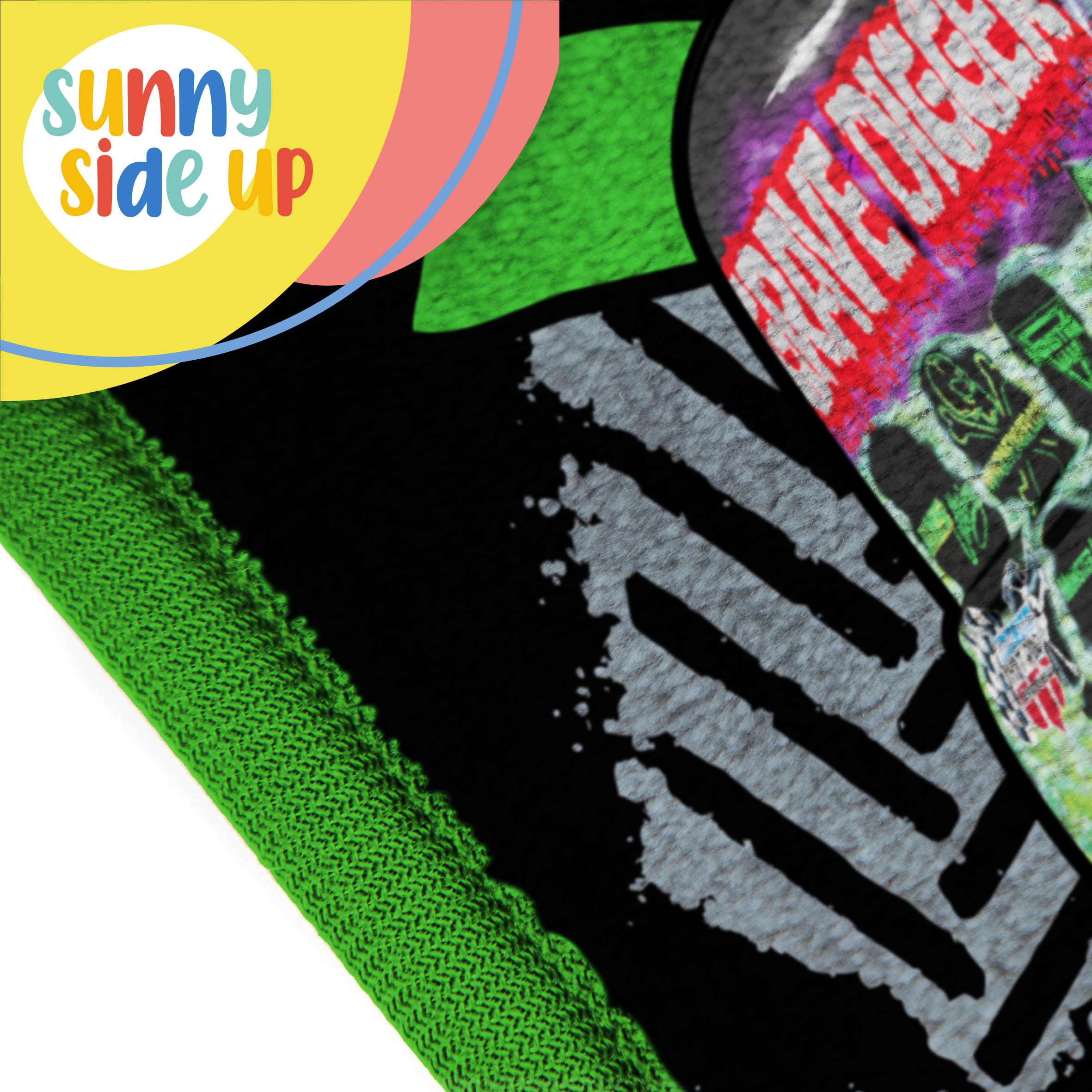 Sunny Side Up machine-washable blanket remains soft after washing