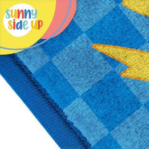 Sunny Side Up soft microfiber travel blanket is easy to care for.