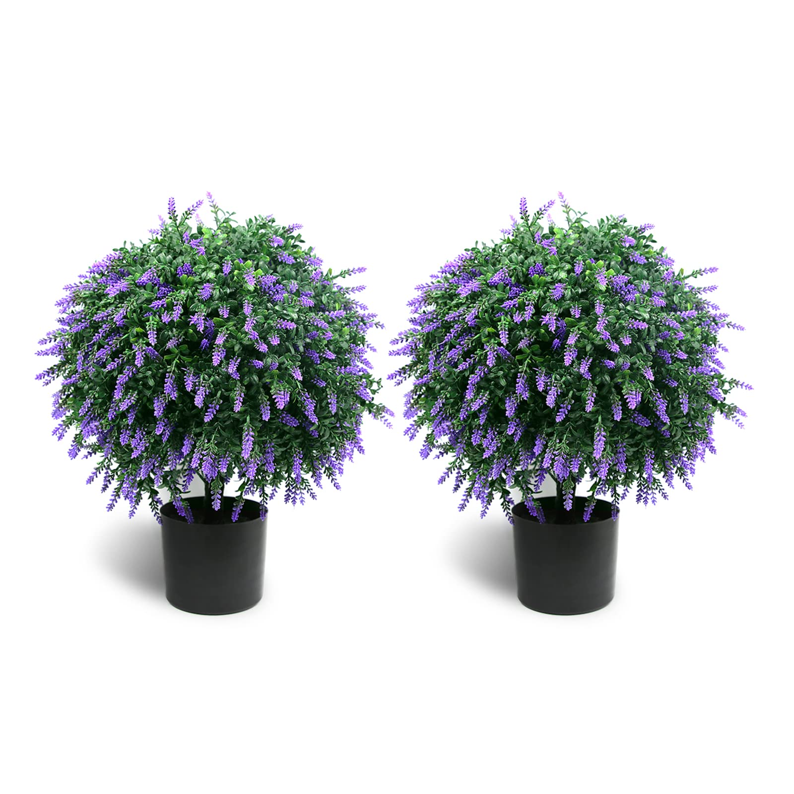 Sunnyglade lavender topiary ball two-pack for indoor and outdoor decor
