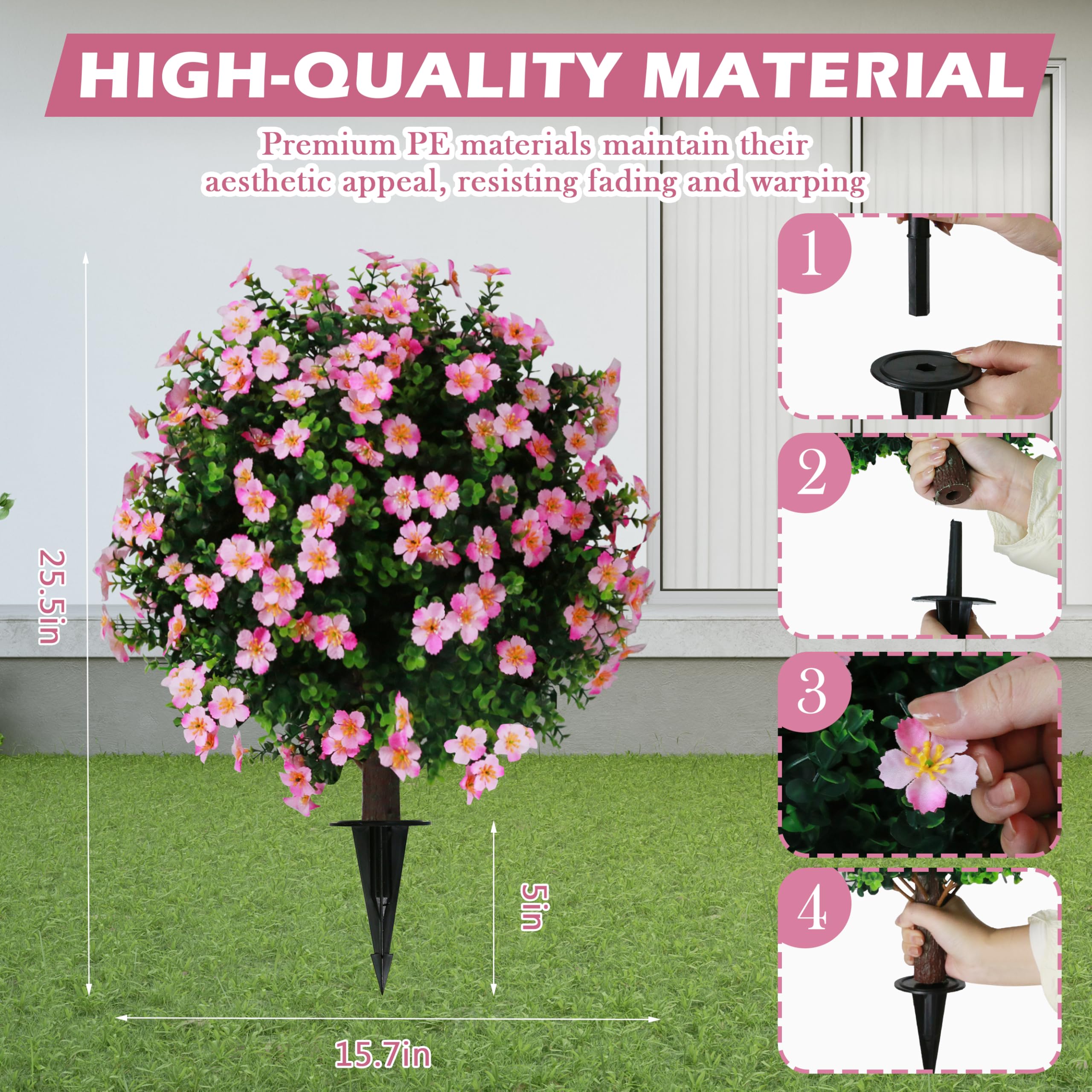 Sunnyglade ground spike installation enables easy placement.
