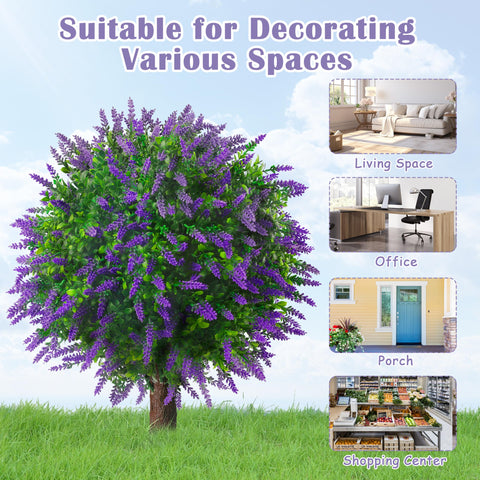 Sunnyglade lavender topiary ground spike ensures secure outdoor placement.