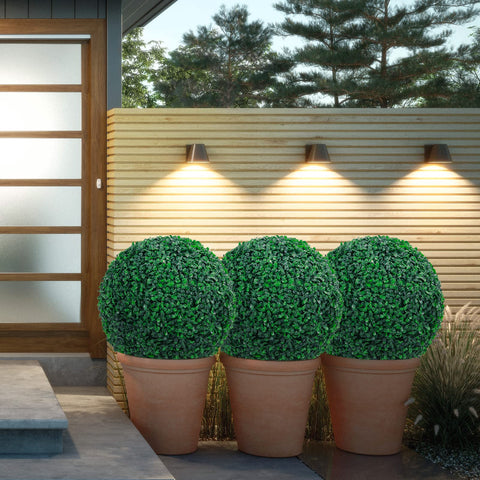 Sunnyglade outdoor boxwood topiary, durable decor with UV protection.