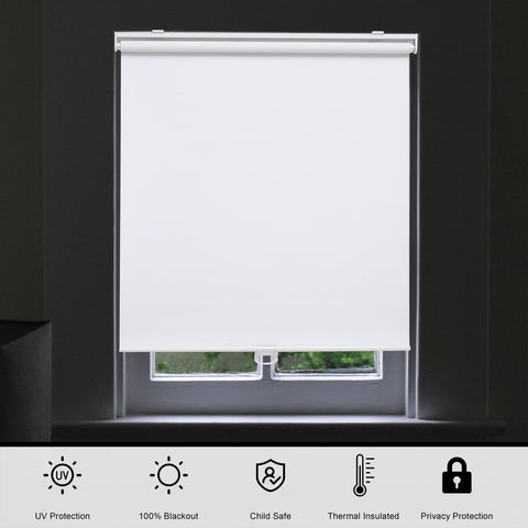 Sunoff shade in a bedroom setup for privacy and style