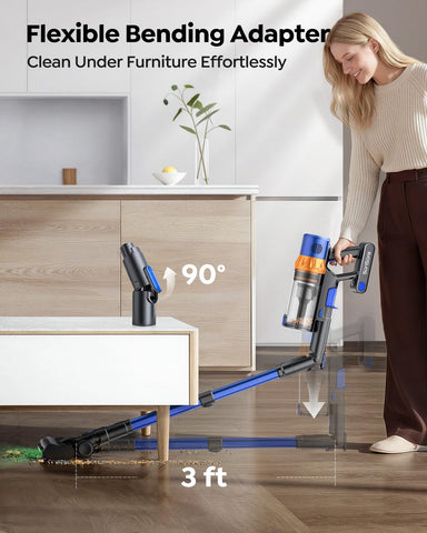 SunSare X13 auto mode adjusts suction for efficient cleaning