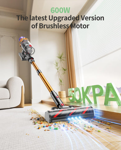 SunSare X7A delivers 65-minute runtime for extended cordless cleaning sessions.