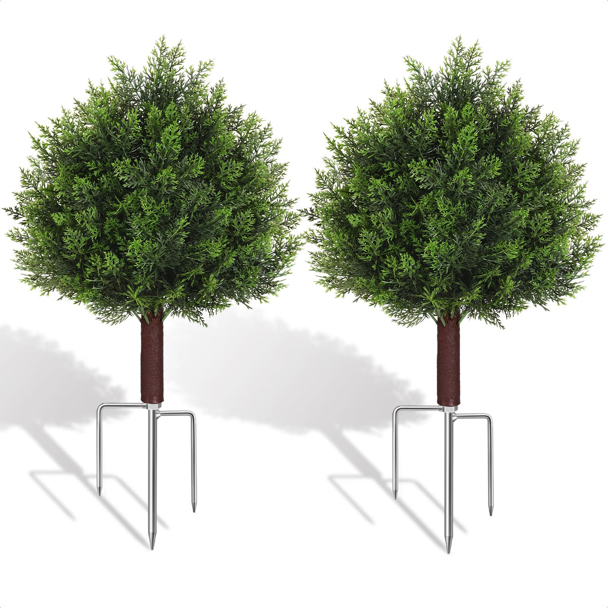 Suntee 2-pack cedar topiary 26in assembled adds curb appeal to outdoor spaces