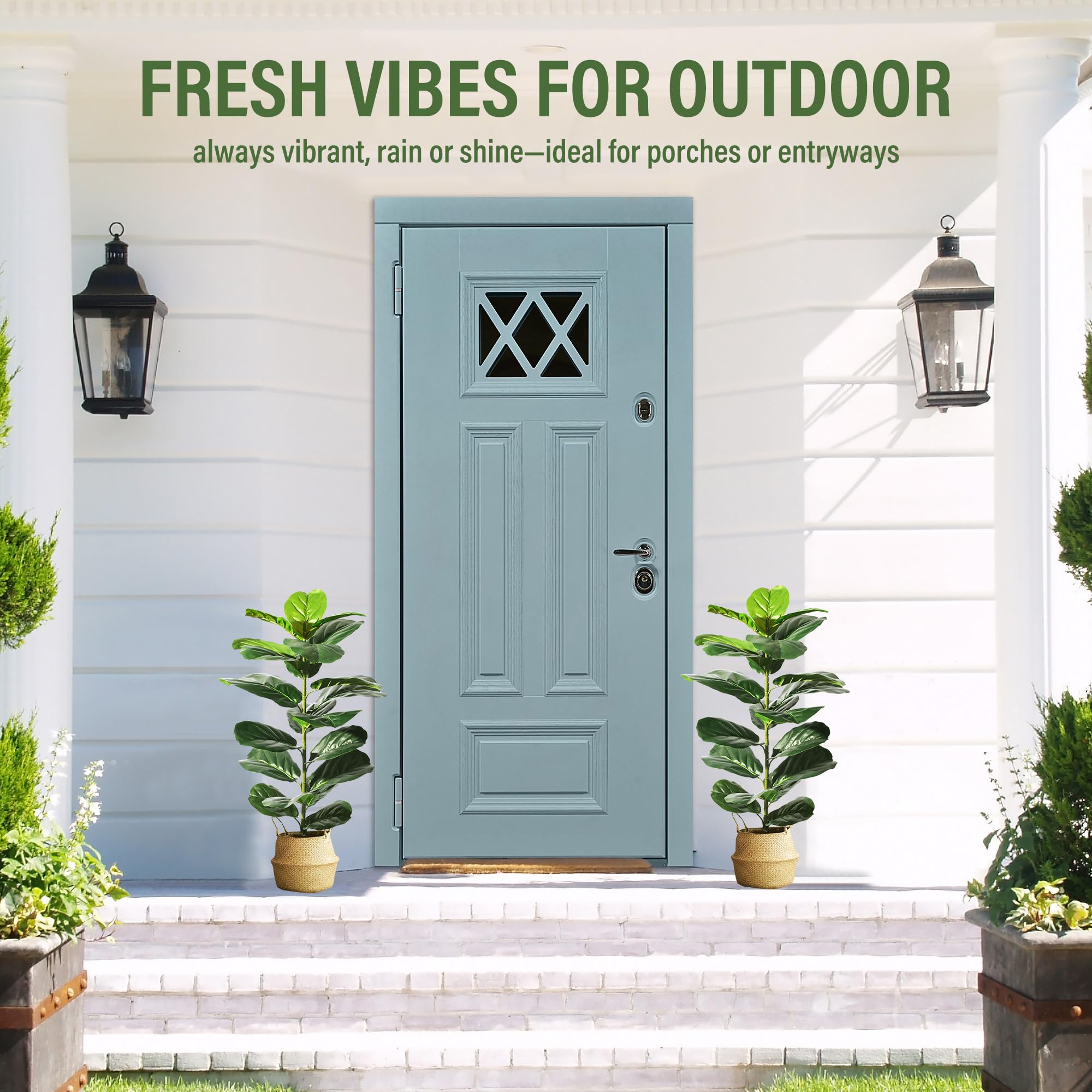 Suntee faux plants withstand outdoor conditions in sheltered spaces for lasting appeal