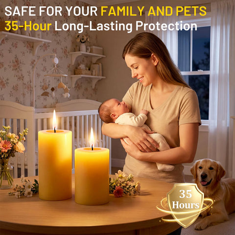 Sunwinx beeswax emergency candle providing light during outages